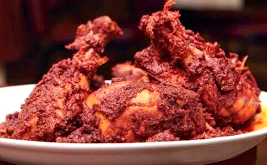 Chicken Ghee roast at hotel abhiman